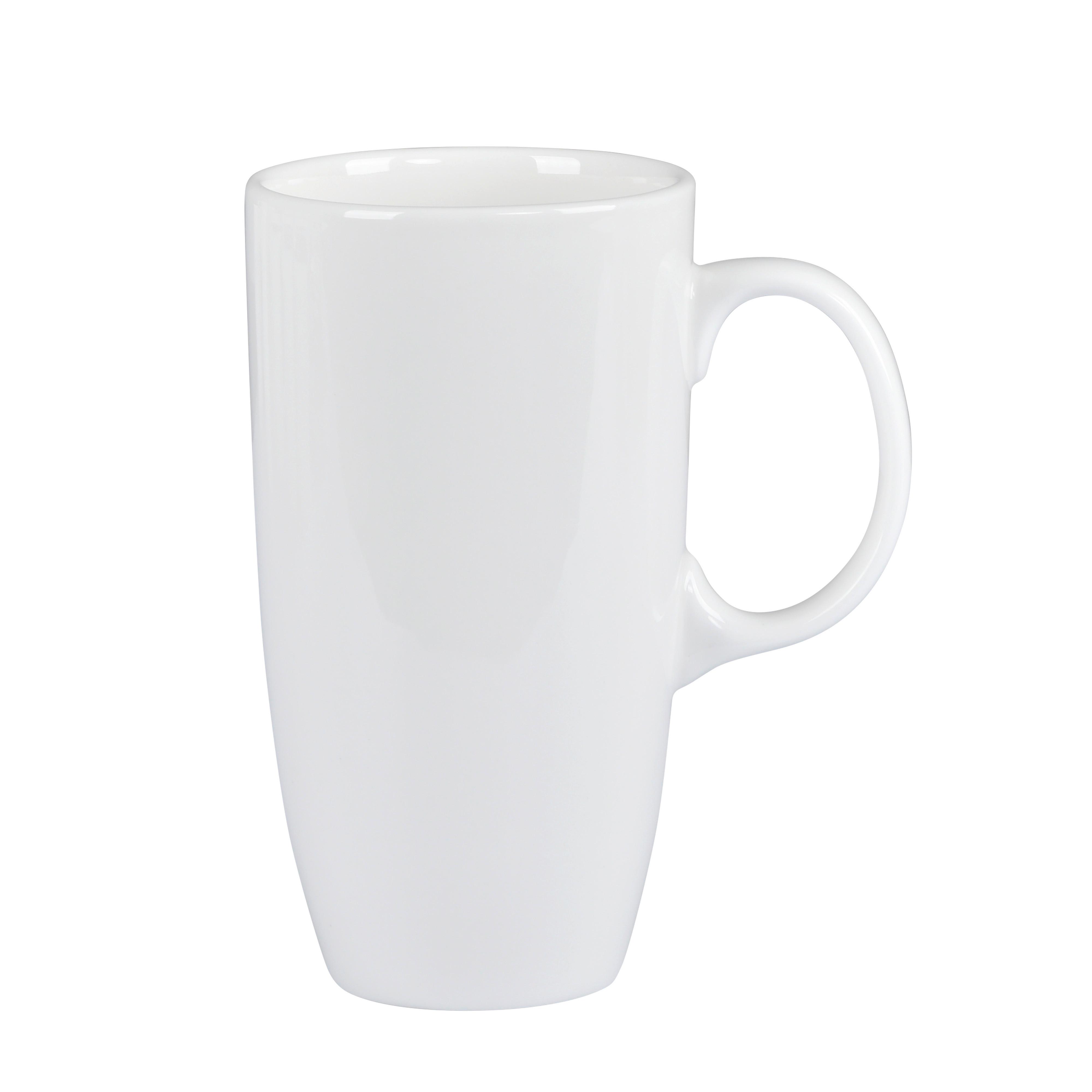 Hrnček Na Kávu High, 600ml - biela, Konvenčný, keramika (8,7/16cm) - Premium Living