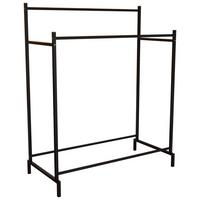 Kleiderständer Labol Schwarz B: 103 Cm - Schwarz, Design, Metall (103/136/52cm) - MID.YOU