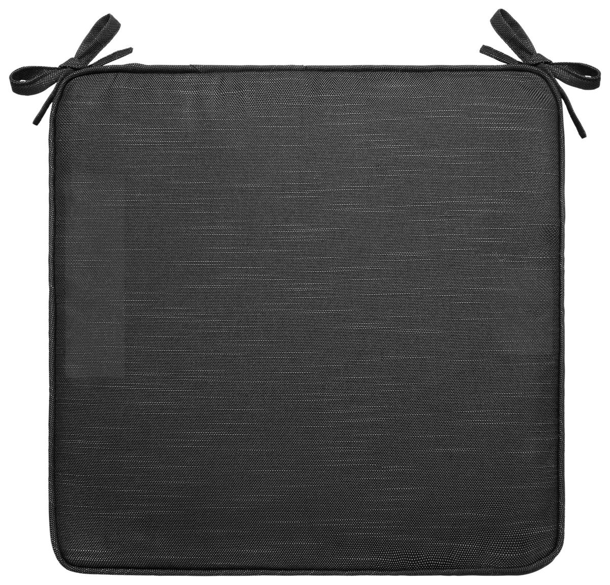 PODSEDÁK Petti, 45/45/4cm, černá - černá, Moderní, textil (45/45/4cm) - Mömax