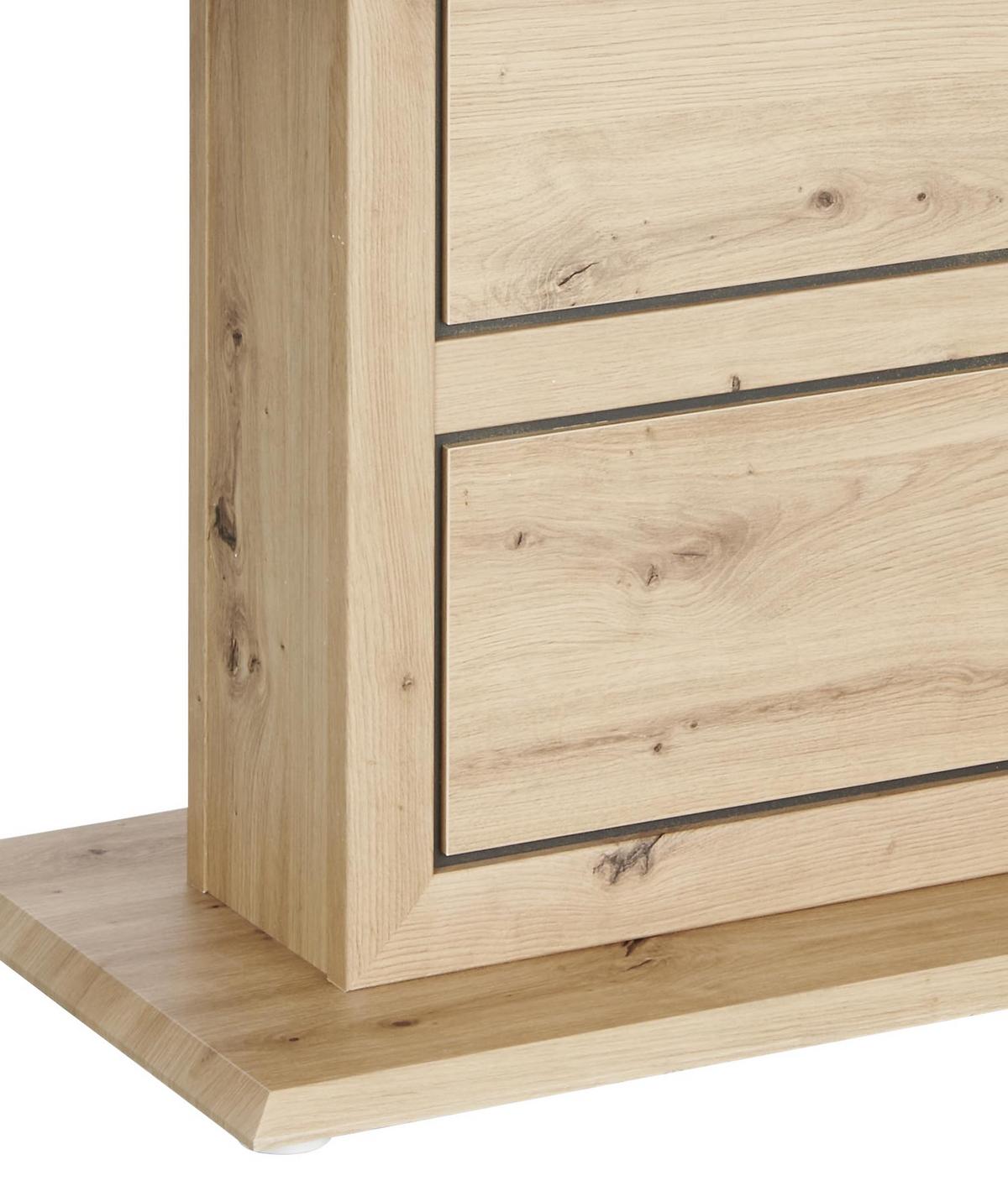ROZŤAHOVACÍ STÔL HARVEY 180 AZ - farba duba/antracitová, Konventionell, kompozitné drevo (180/76,5/90cm)