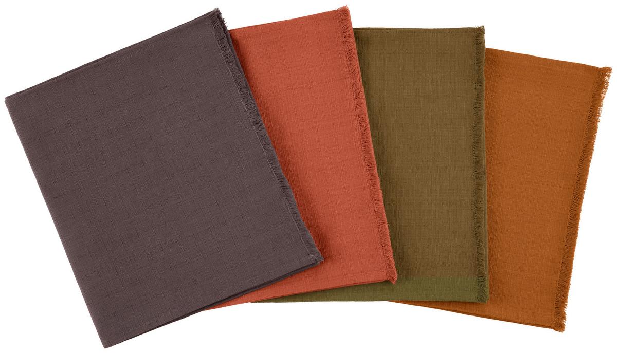 TISCHLÄUFER SIENNA - Terracotta, ROMANTIK / LANDHAUS, Textil (40/140cm) - James Wood