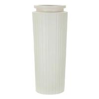 Vase High Pot Creme B: 32 cm - Creme, Basics, Metall (32/80/32cm)
