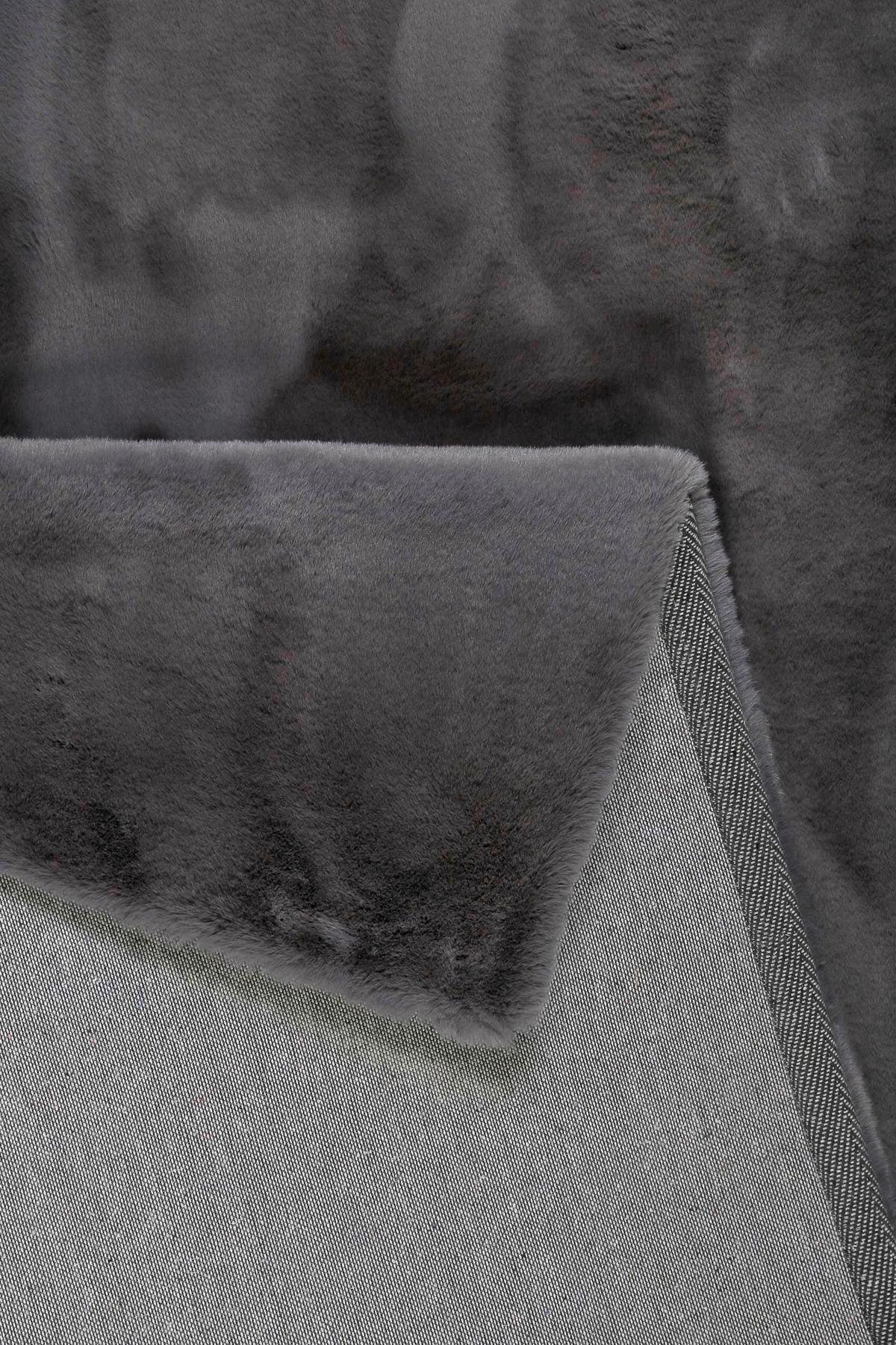 Hochflorteppich Anthrazit, BxL: ca. 200x200 cm - Anthrazit, KONVENTIONELL, Textil (200/200cm) - Esprit