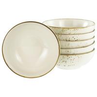Müslischalenset, 6tlg. Steinzeug, creme - Creme, Basics, Keramik (16,5/6cm) - Creatable