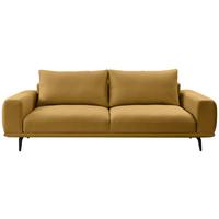 3-Sitzer-Sofa Selene Gelb, B: 242 cm - Gelb/Schwarz, MODERN, Textil (242/89/115cm) - MID.YOU