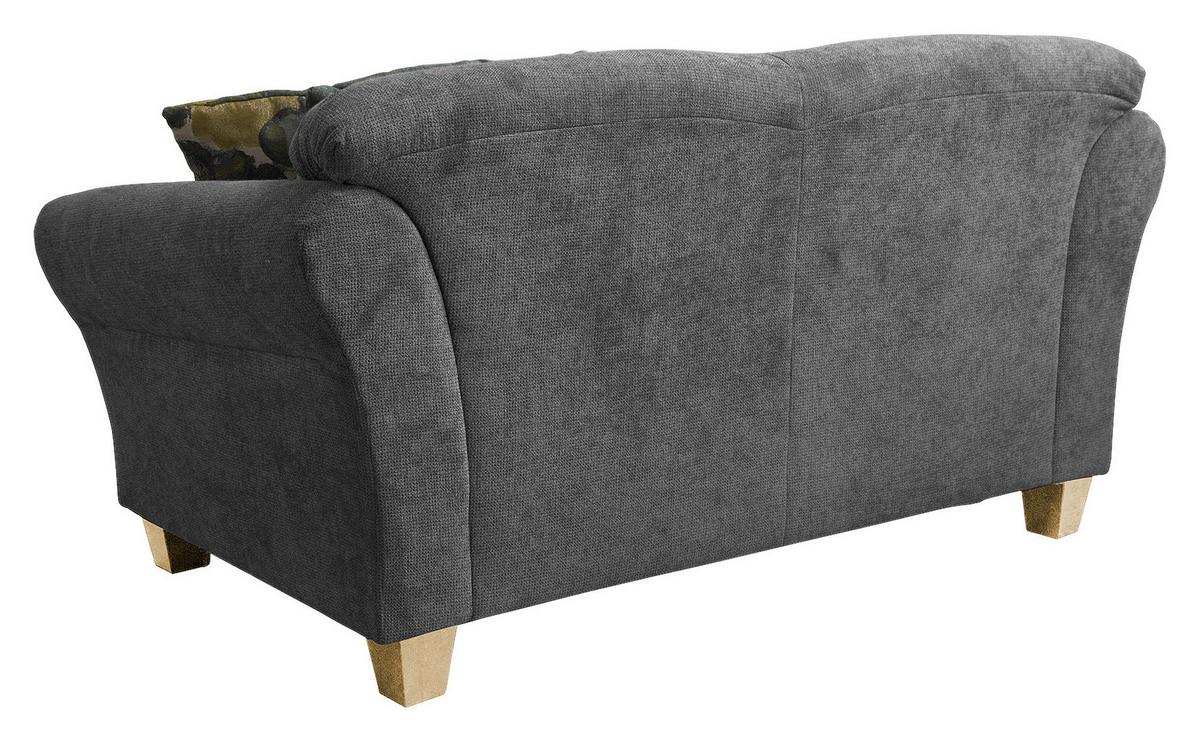 2-Sitzer Sofa Gotland grau Rücken echt, 163x84x89 cm - Naturfarben/Grau, KONVENTIONELL, Textil (163/84/89cm) - Sit & More