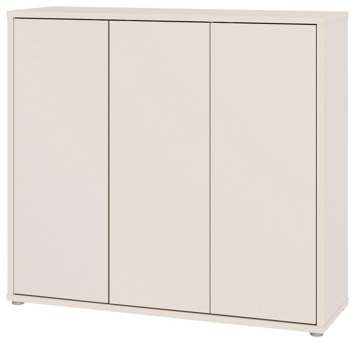 Botník Alice, barva kašmírová, š: 109cm - šedá/pískové barvy, Moderní, kompozitní dřevo/plast (109,2/99,1/34,9cm)