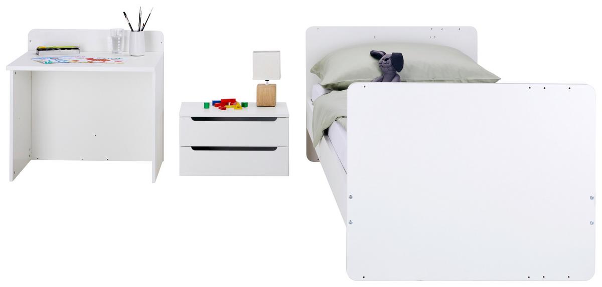 Dětská postýlka KIT NEW- M bílá, PL:cca. 70/140cm - bílá, Moderní, dřevo/kompozitní dřevo (204/75/95cm) - Mömax