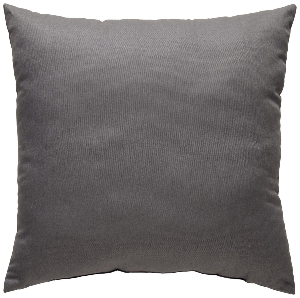 Dekorační polštář Mex, 48/48cm, antracit - antracitová, Konvenční, textil (48/48cm) - Modern Living