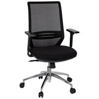 Drehstuhl Profondo Schwarz - Schwarz, MODERN, Kunststoff/Textil (60/110/61cm) - MID.YOU