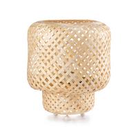 Tischleuchte Buche Dekor Weiß  L: 20 cm - Buchefarben/Weiß, Natur, Holz/Kunststoff (20/20/22cm)