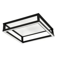 STROPNÉ SVIETIDLO MACELLARA - čierna/biela, Design, kov/plast (45/45/15cm) - Eglo