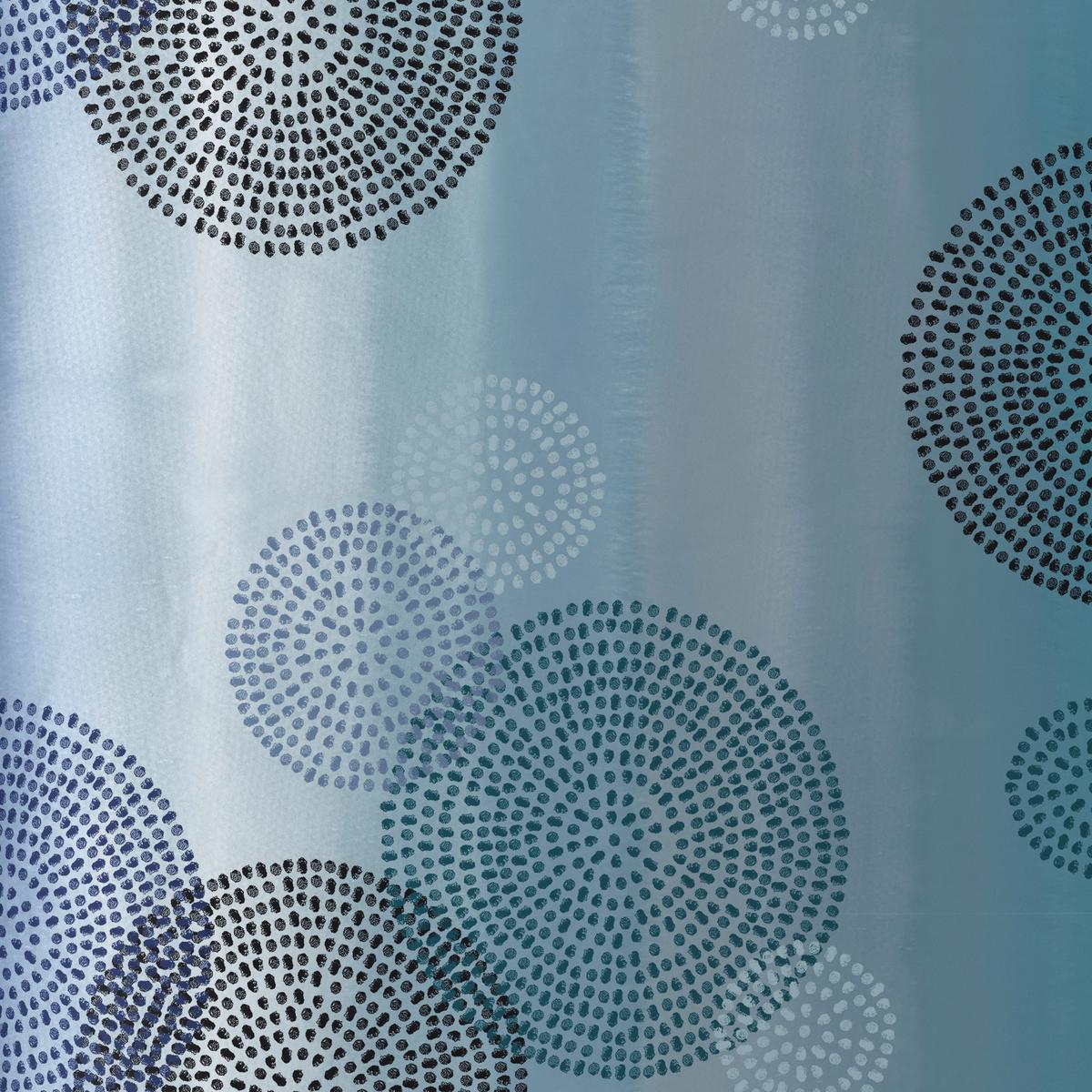 Bettwäsche 140x200 cm Rebecca Baumwolle Blau Kreise - Blau, ROMANTIK / LANDHAUS, Textil (140/200cm) - James Wood