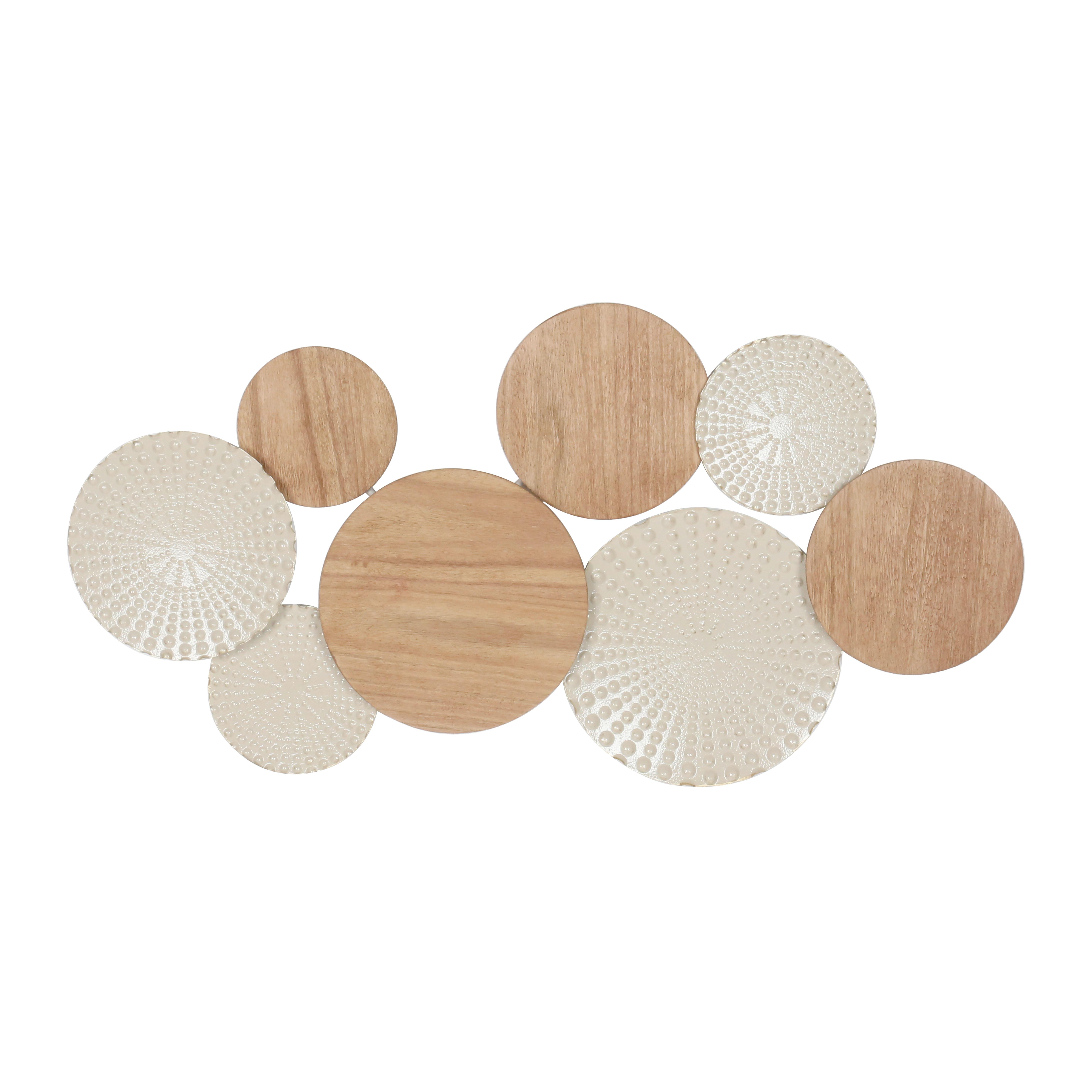 Wanddeko Lilly - Beige/Naturfarben, KONVENTIONELL, Holz/Holzwerkstoff (89/46cm) - Luca Bessoni