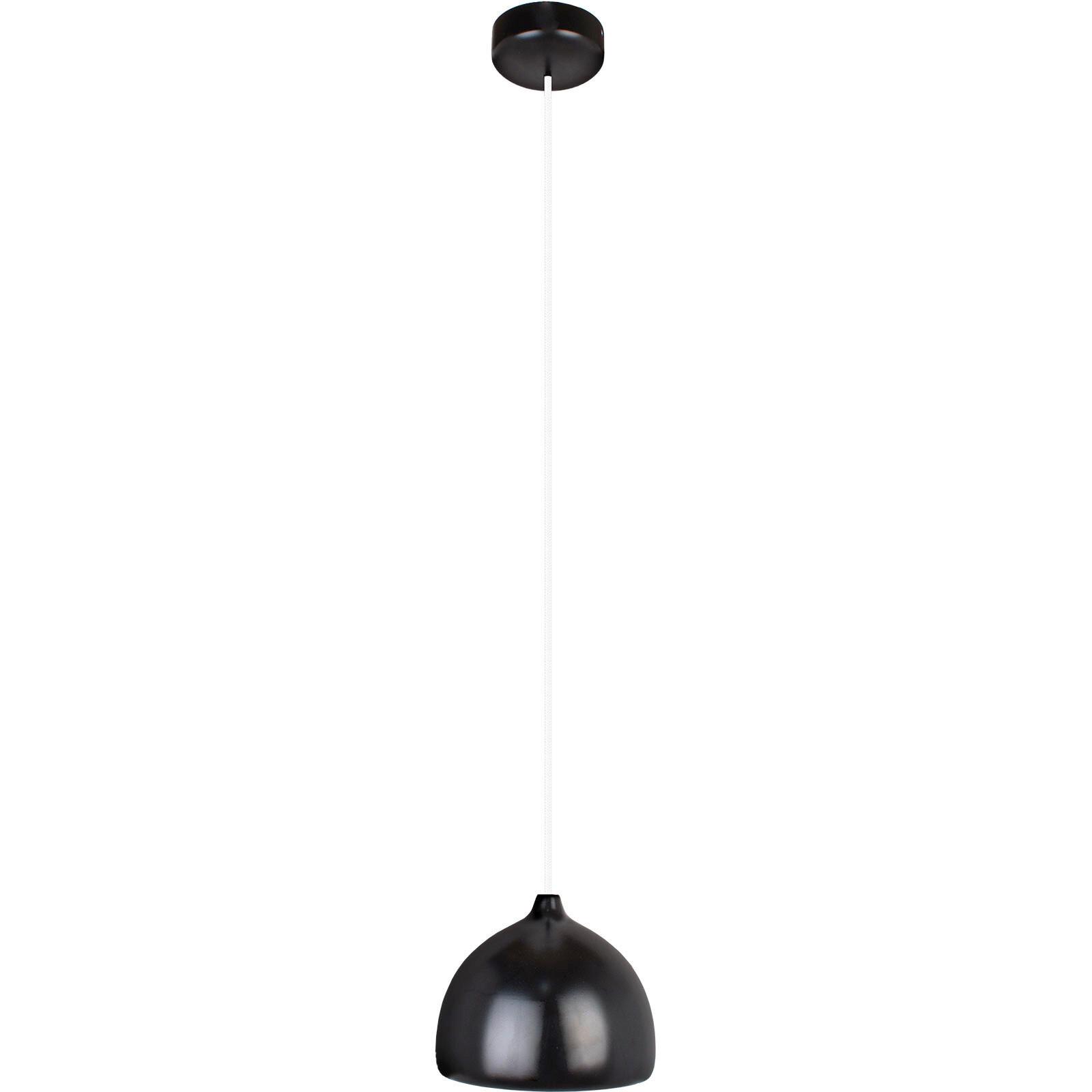 HÄNGELEUCHTE 8550139 ACORN I - Schwarz/Weiß, Design, Holz (17.5/90-140cm)
