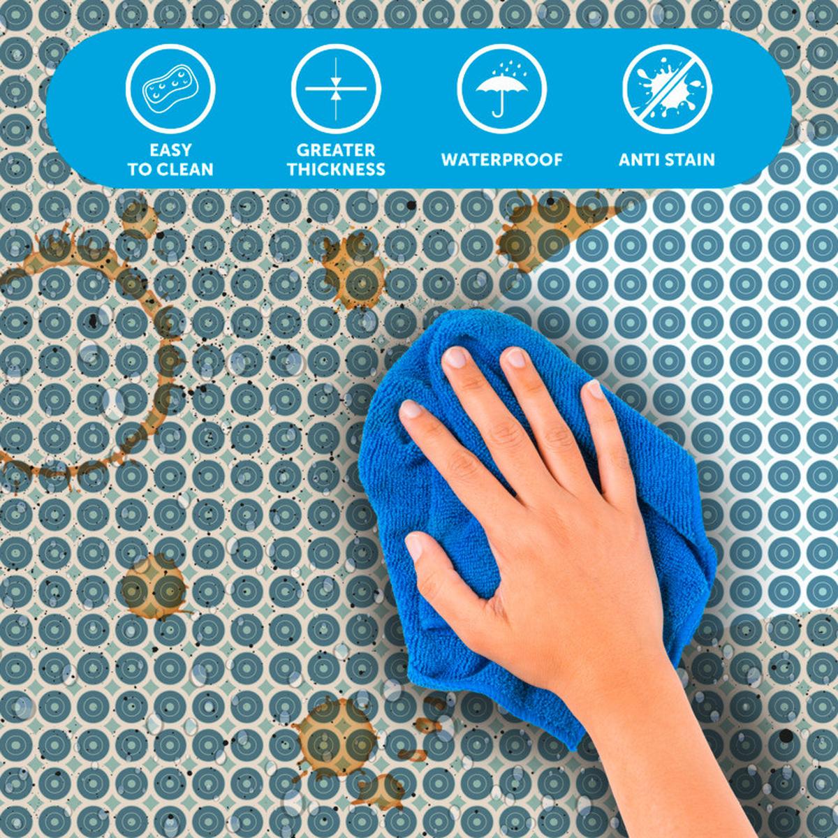 Klebefolie Punkte Blau Awael 45x200 Cm - Blau, Basics (45/200cm)