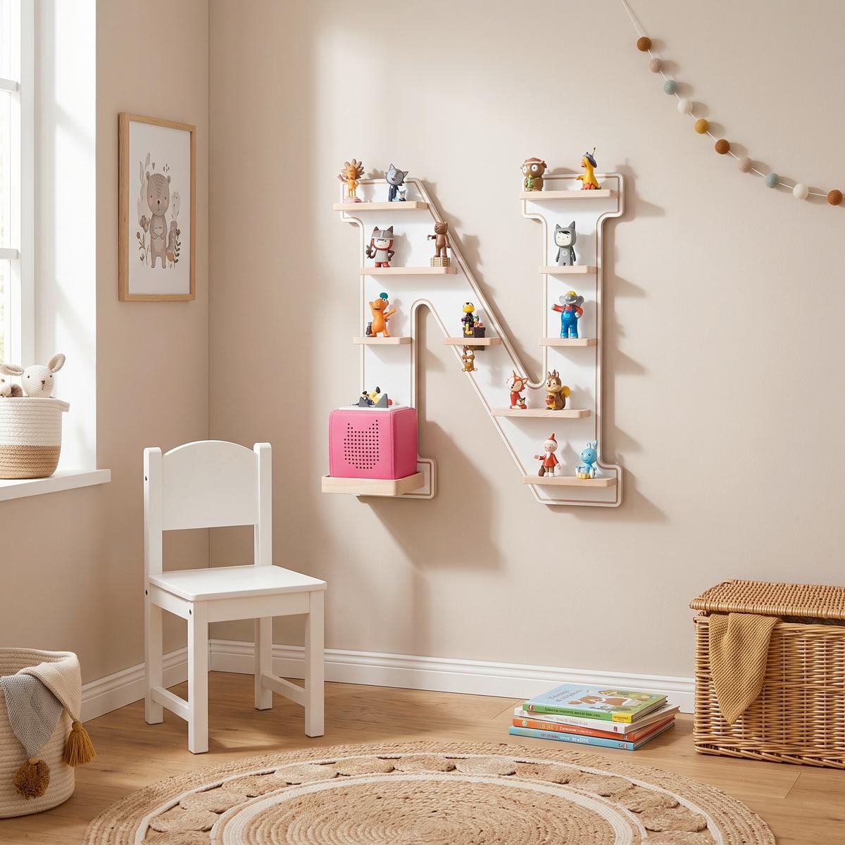 Kinderregal Boarti Weiß B: 50 cm - Weiß, MODERN, Holzwerkstoff (50/54/19cm) - Livetastic