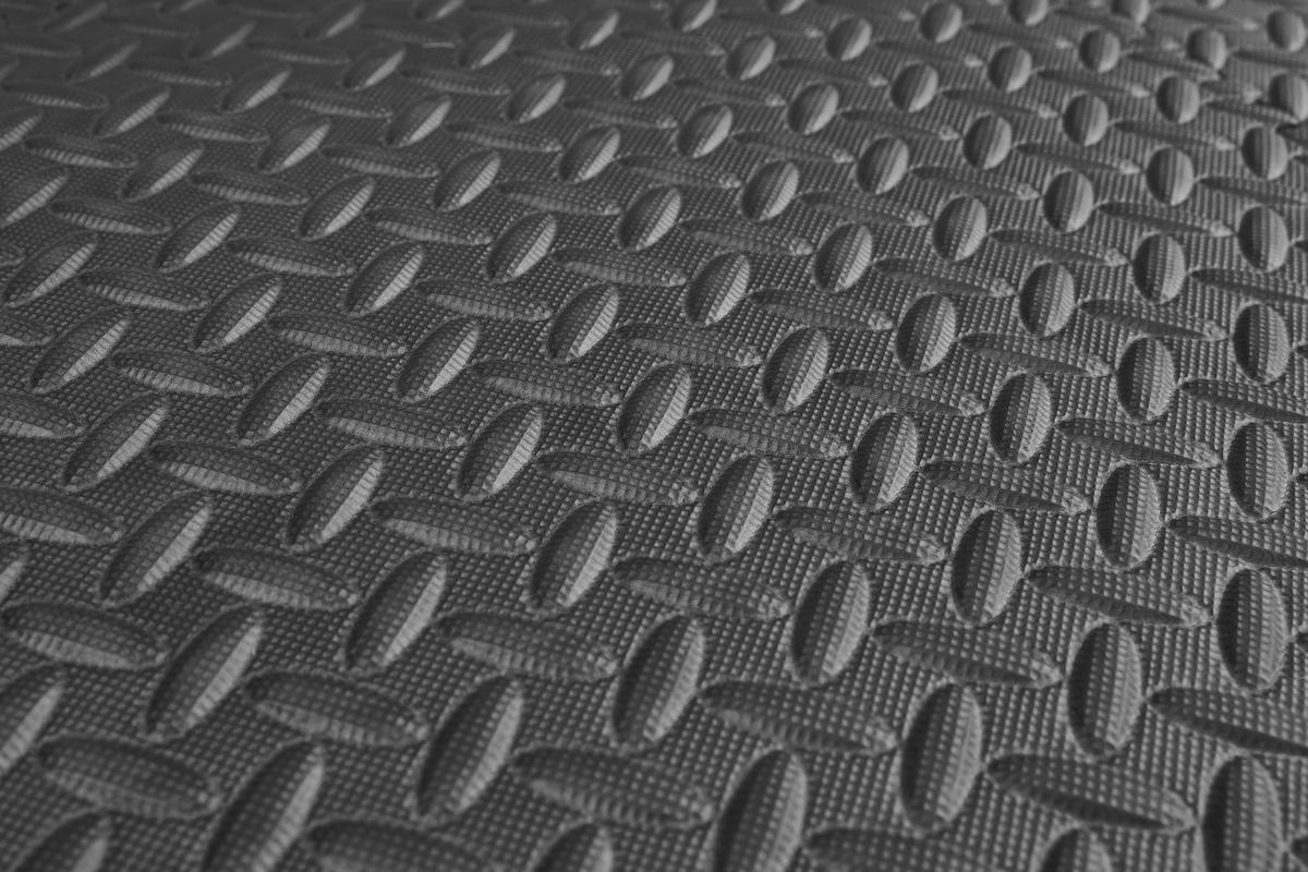 UNTERLAGSMATTE für alle Fußböden - Schwarz, Basics, Kunststoff (40/40/6,5cm)