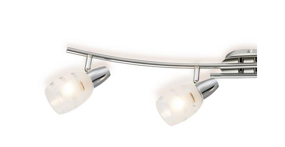 Strahler Dija 4-flammig Verstellbar L: 81 Cm - Klar/Chromfarben, KONVENTIONELL, Glas/Metall (81/28,5/19cm) - James Wood