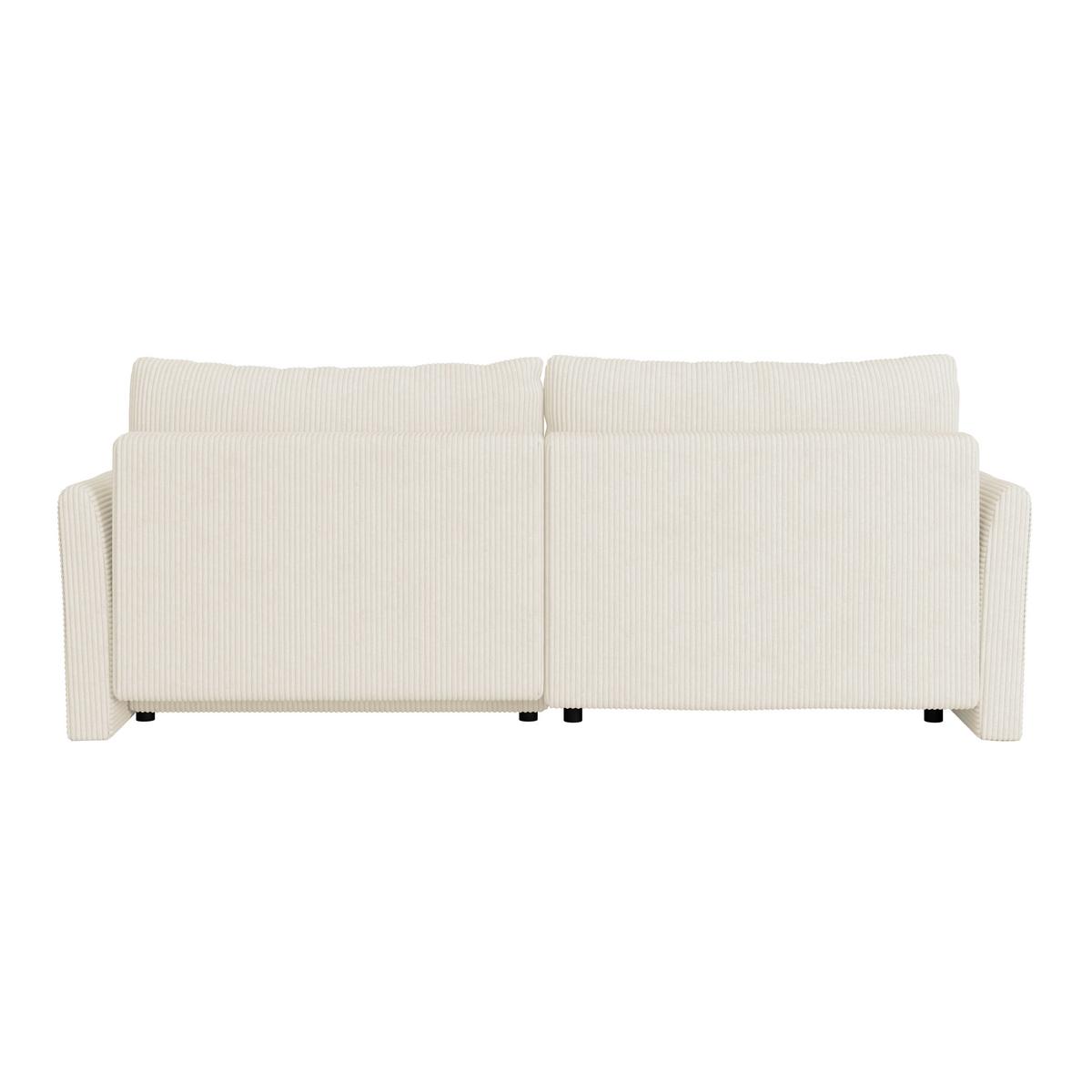 Ecksofa Mit Schlaffunktion Sonos, Beige 228x146 Cm - Ecru/Beige, MODERN, Textil (228/146cm)