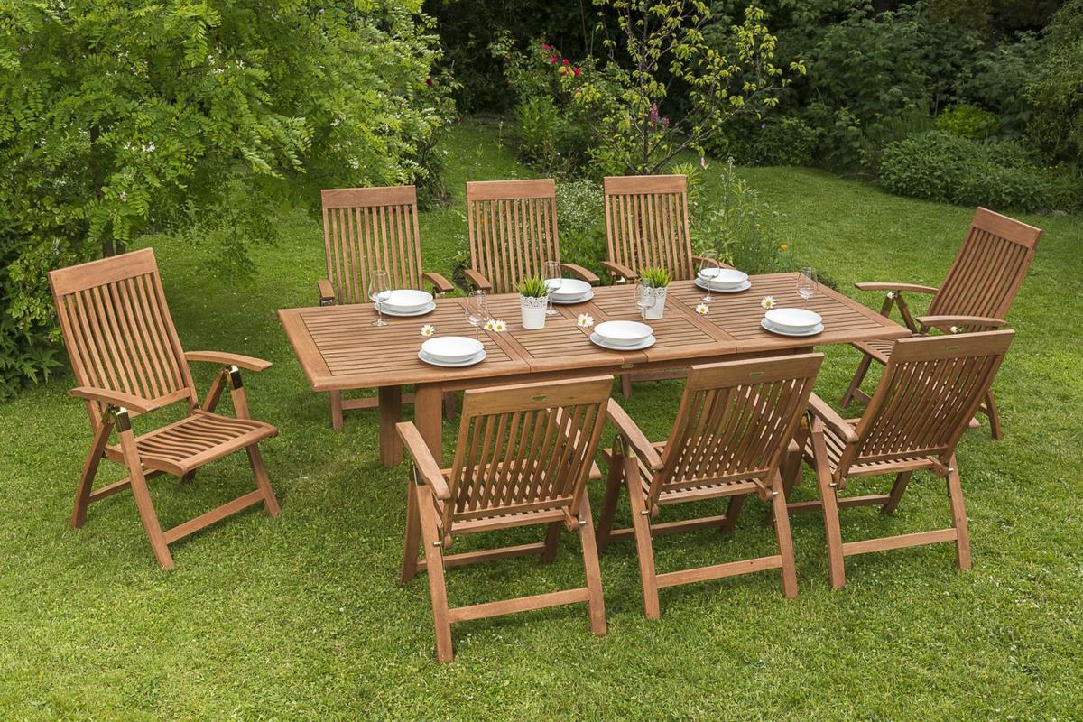 Gartesessel Klappbar Comodoro Holz Massiv - Naturfarben, ROMANTIK / LANDHAUS, Holz (62/110/63cm) - Gardenson