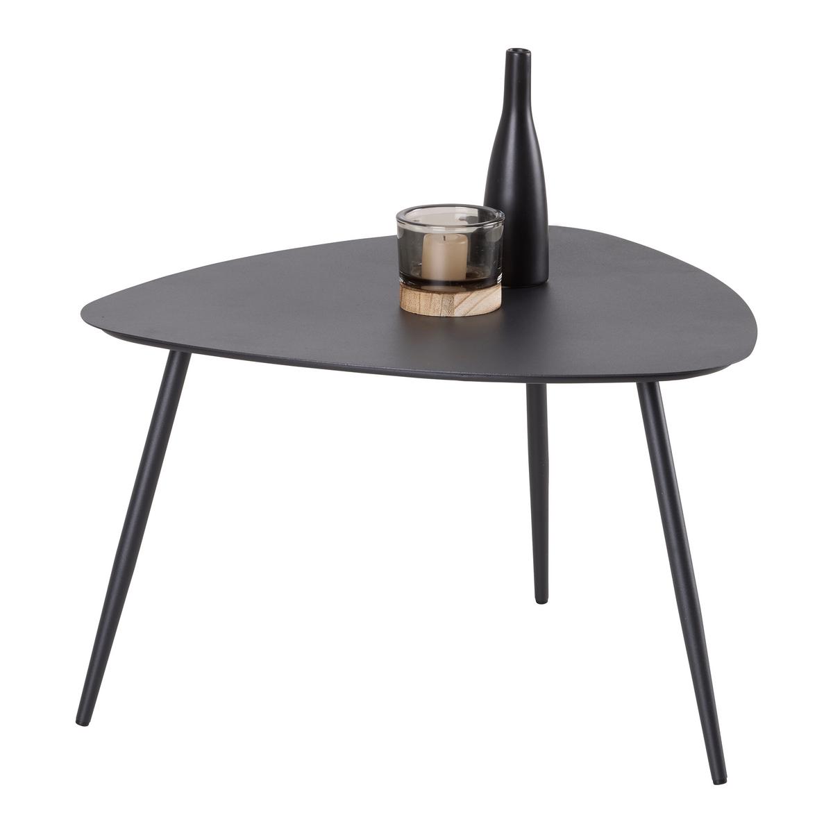 KONFERENČNÍ STOLEK FINE ČERNÁ - černá/tmavě šedá, Moderní, kov (56/35,5/57,5cm) - Mömax