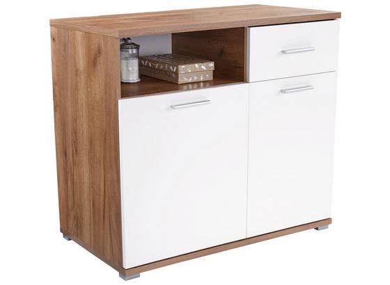 Komoda Roma2, 1 Lade, 2 Tüen - farby dubu/biela, Moderný, kompozitné drevo (100/80/45cm) Komoda Roma2, 1 Lade, 2 Tüen - farby dubu/biela, Moderný, kompozitné drevo (100/80/45cm)