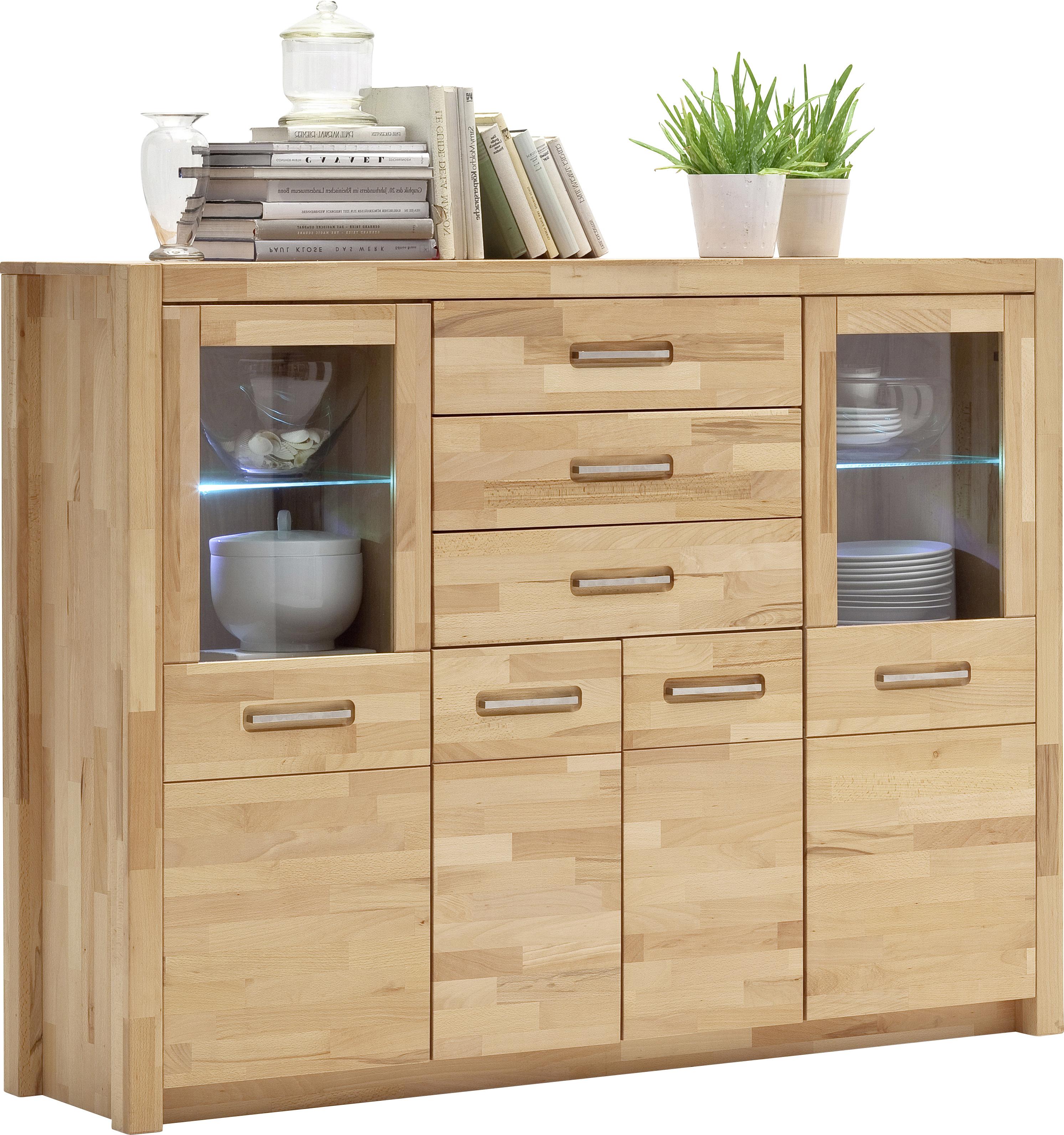 Highboard Fenja Buchefarben, B: 163 cm