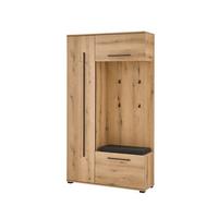 GARDEROBE Cantara Eichefarben B: 111cm - Eichefarben, MODERN, Holzwerkstoff (111/201/39cm) - MID.YOU