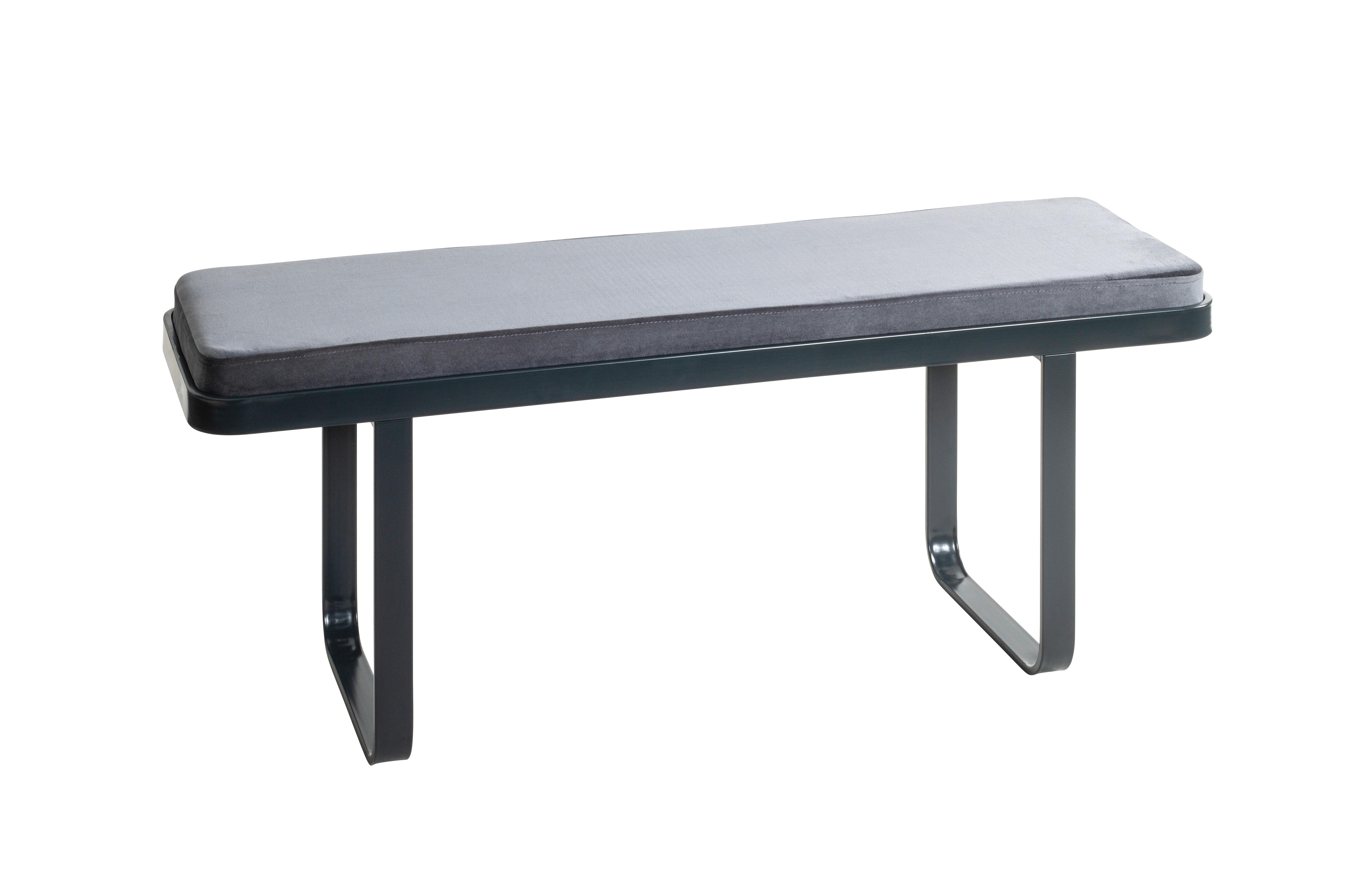 SEDACÍ LAVICE DARIO 2 - antracitová, Konvenční, kov/textil (115/48/36cm)