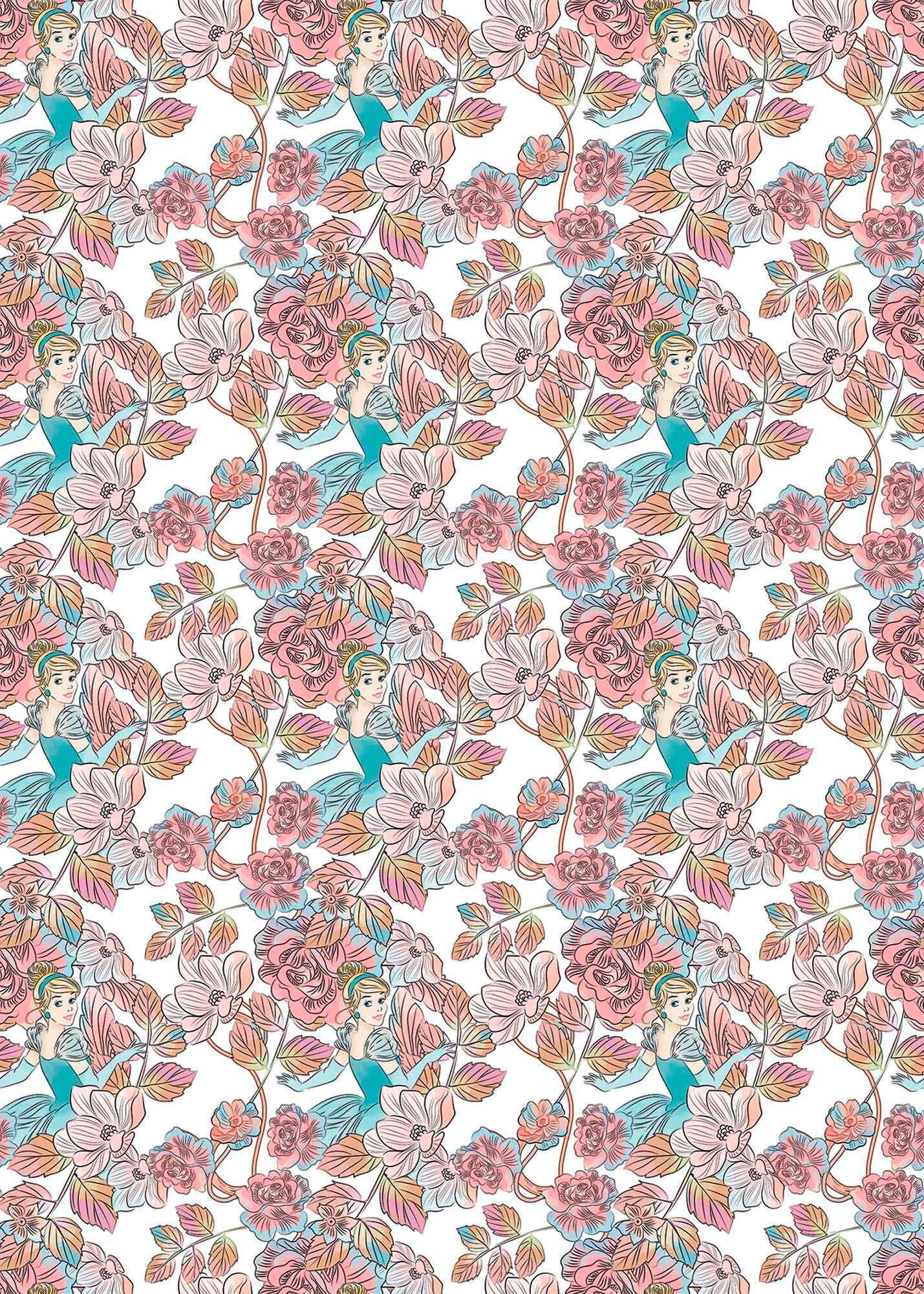 Fototapete Cinderella Blossom - Multicolor, Trend, Textil (200/280cm)