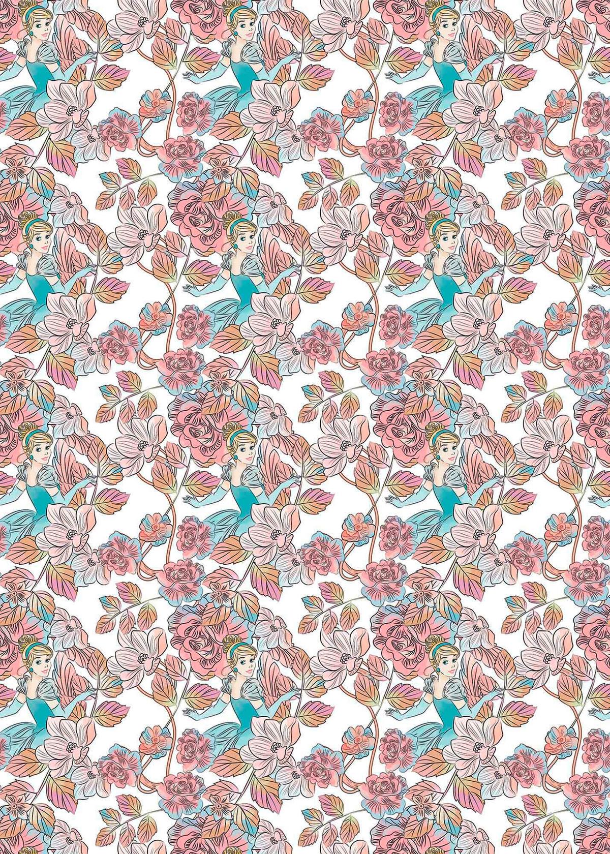 Fototapete Cinderella Blossom - Multicolor, Trend, Textil (200/280cm)