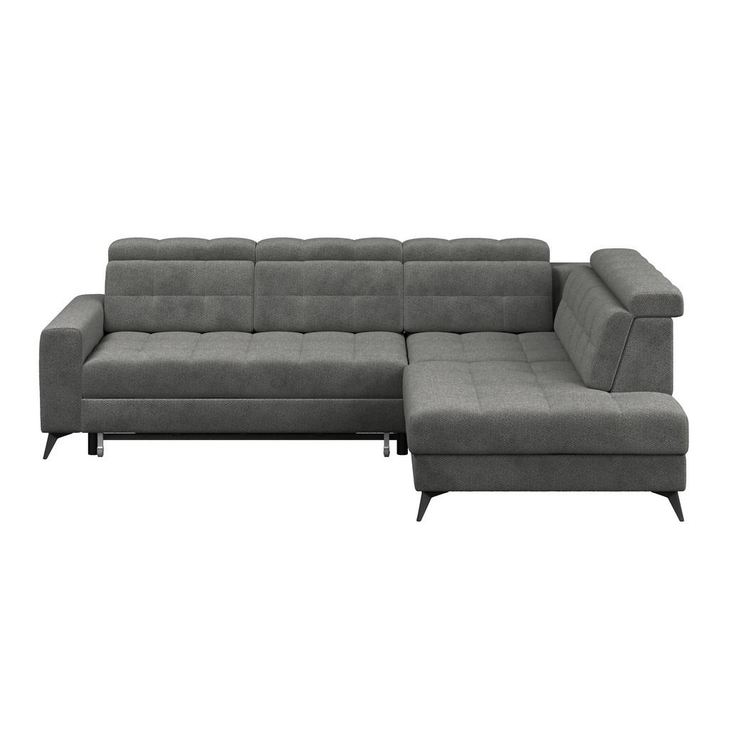 Ecksofa mit Schlaffunktion Barletta new Grau 289x228 cm