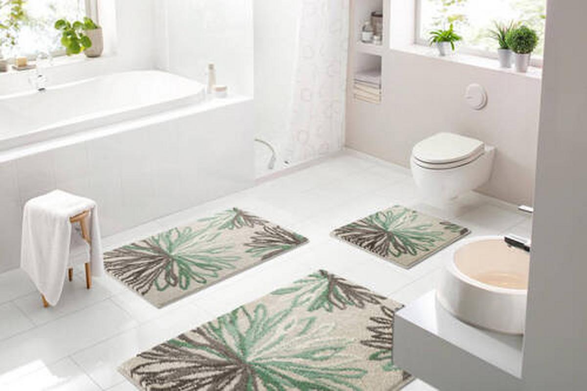 KOBEREC DO KOUPELNY B4245-076001049 - zelená/béžová, Basics, textil (50/60cm) - Grund