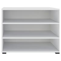 REGÁL UNIT-ELEMENTS MIDI - bílá/černá, Moderní, kompozitní dřevo (91,2/67,2/40cm) - Ondega