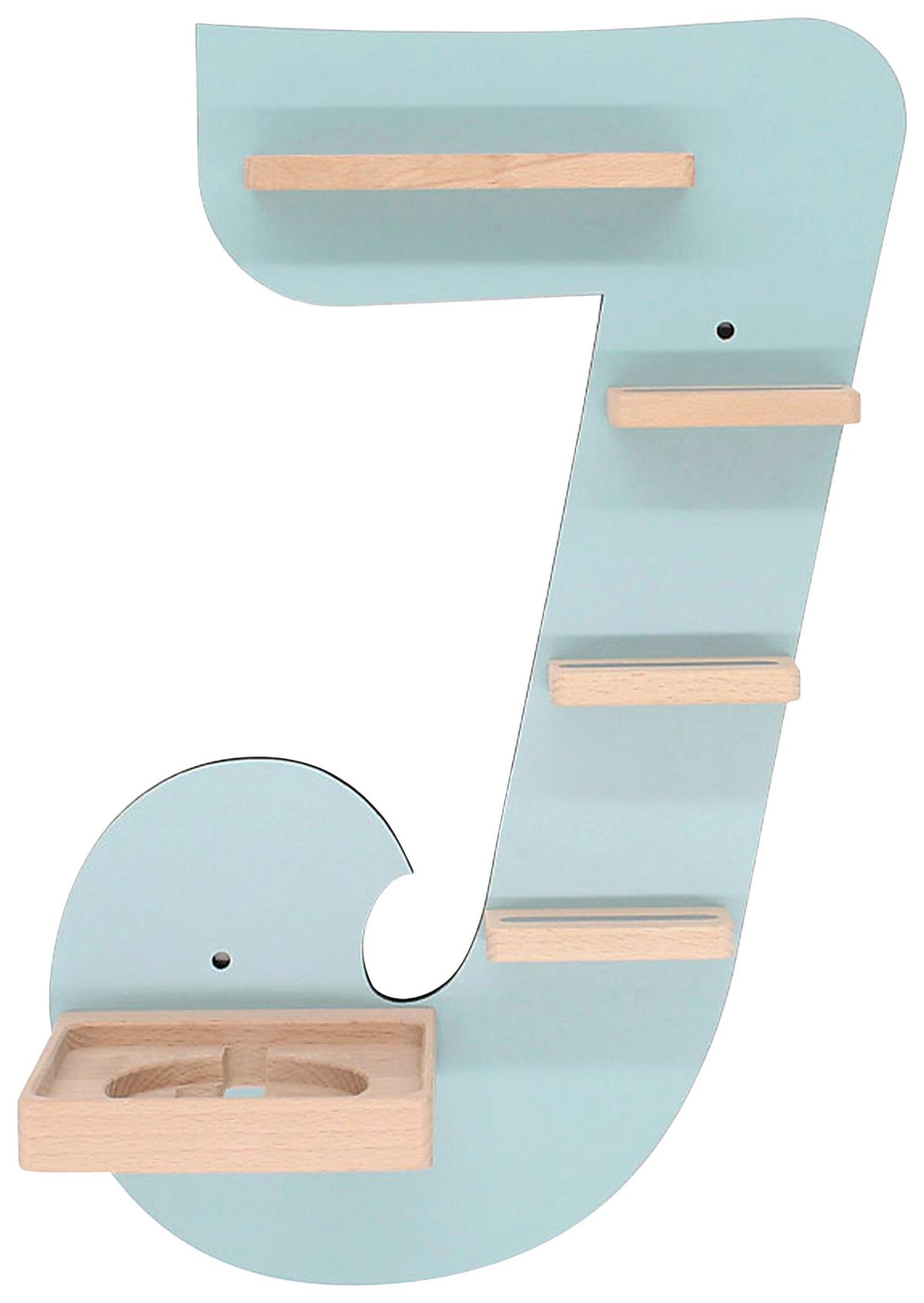 Kinderregal Boarti Grün B: 32 cm - Grün, MODERN, Holzwerkstoff (32/47/19cm) - MID.YOU