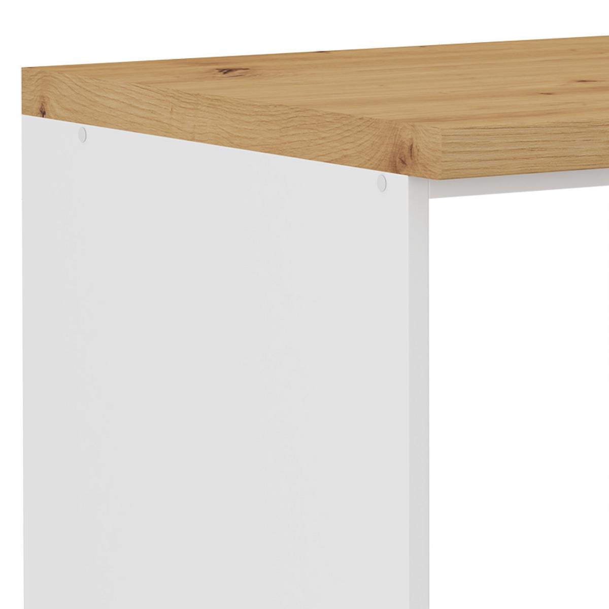 SKRINKA NA VSTAVANÝ SPORÁK LUISA        HU60 - biela/dub artisan, Romantik / Landhaus, kompozitné drevo (60/86/60cm) - Ondega