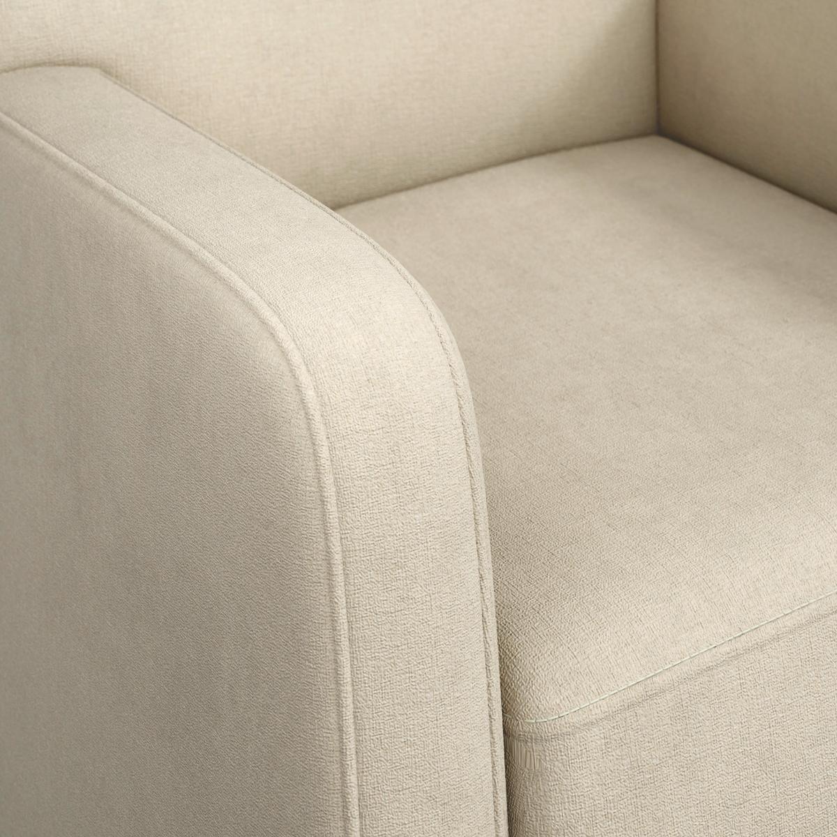 Kreslo BOSSE, prírodná - čierna/prírodná farba, Konventionell, kov/textil (74/95/81cm) - James Wood