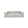 3-Sitzer-Sofa Manne Hellgrau B: 266 cm - Hellgrau/Schwarz, Design, Textil (266/76/116cm) - MID.YOU