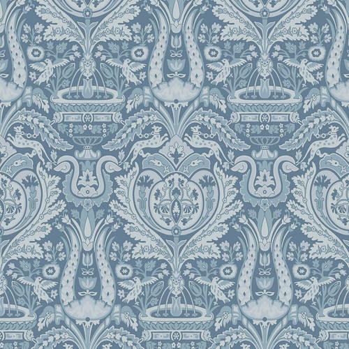 Vliestapete 52x1000 cm Blau - Blau, Basics, Papier/Kunststoff (52/1000cm)