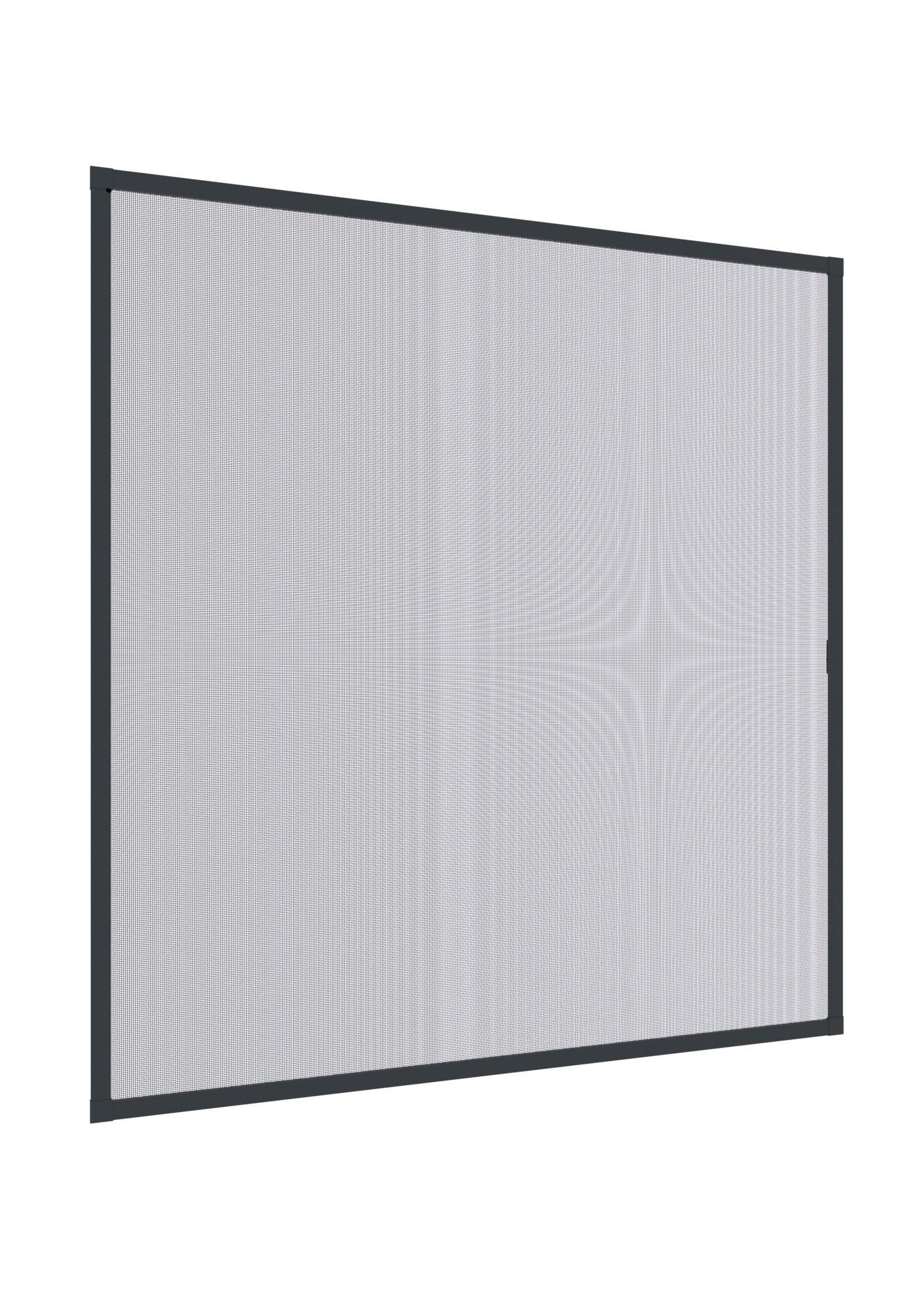 Fliegengitter Fenster 140x150 Cm Anthrazit - Anthrazit, Basics, Metall (140/150cm)