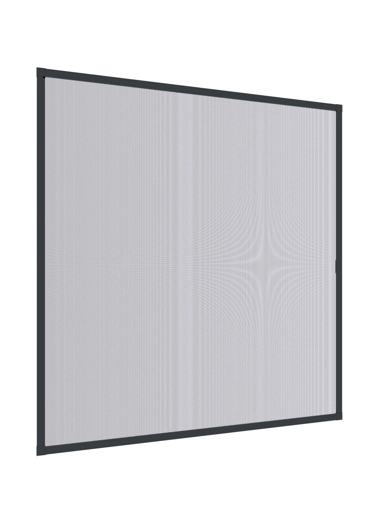 Fliegengitter Fenster 140x150 cm Anthrazit - Anthrazit, Basics, Metall (140/150cm)