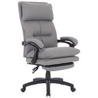 Chefsessel Bernie + Armstützen Grau bis 140 kg - Schwarz/Grau, MODERN, Kunststoff/Textil (66/116-124/71,5cm) - Livetastic