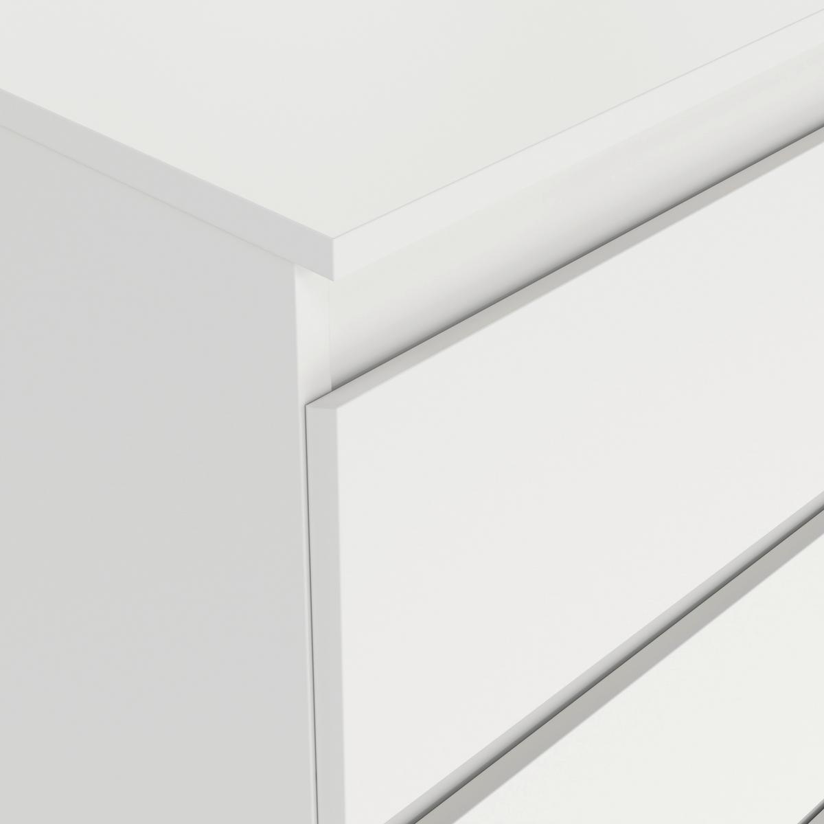 Komoda MARA 5 biela - bílá, Konvenční, dřevo (77/125/42cm) - Mömax