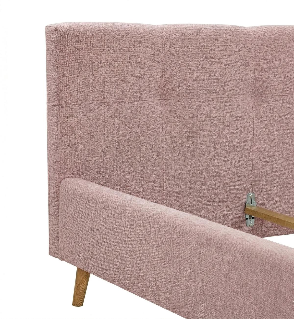 Polsterbett Rossva Lf: 180x200 Pink - Pink/Hellrosa, MODERN, Holz/Textil (180/200cm) - MID.YOU