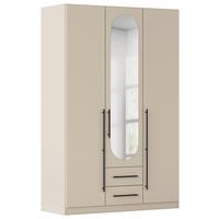 ŠATNÍ SKŘÍŇ S OTOČNÝMI DVEŘMI VELORA, šířka 136 cm - černá/šampaňská, Konvenční, kov/kompozitní dřevo (136/210/54cm) - Mömax