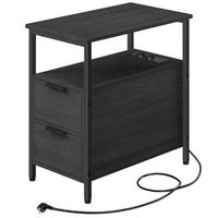 ODKLÁDACÍ STOLEK ČERNÁ - černá, Trend, kompozitní dřevo (60/61/35cm) - MID.YOU