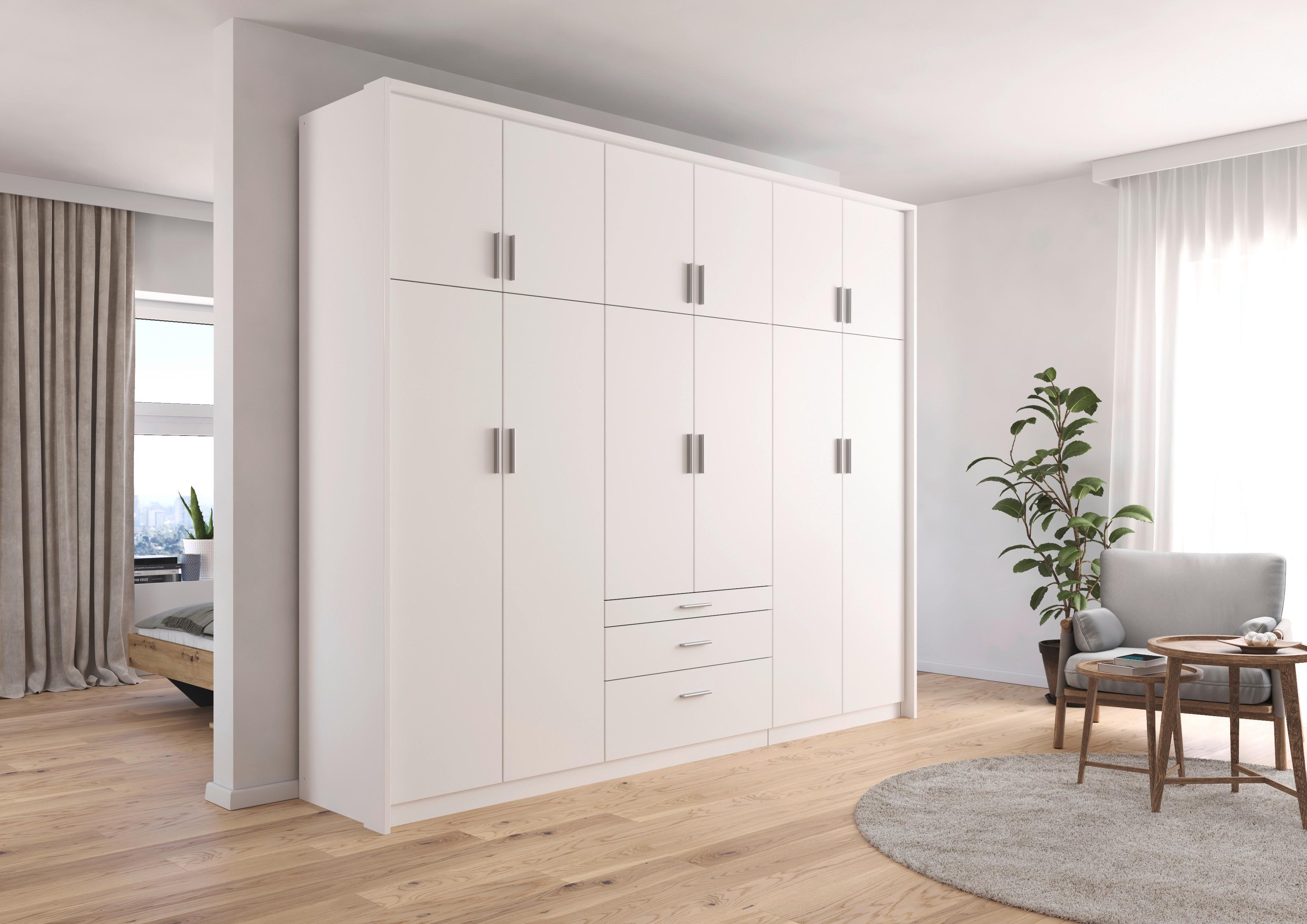 Drehtürenschrank Hildesheim Weiß B: 271 Cm - Weiß, Design, Holzwerkstoff (271/229/54cm) - Rauch Möbel