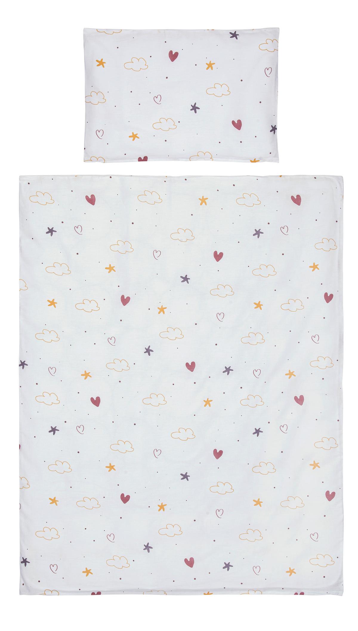 DĚTSKÉ POVLEČENÍ Sammy, 40/60+100/135cm - bílá, Moderní, textil (100/135cm) - Premium Living