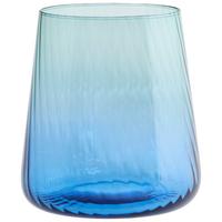 Trinkglas Blau/Mintgrün Tessa 4er-Set ,ca. 420 ml - Blau/Mintgrün, Basics, Glas (420ml) - Luca Bessoni
